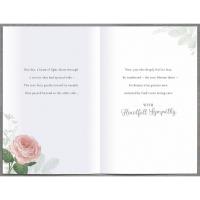 With Sympathy Pink Rose Card Extra Image 1 Preview